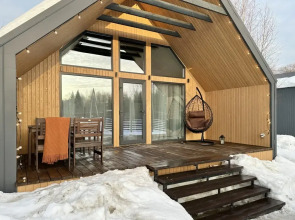 Частный Дом Барнхаус №4 с инфракрасной сауной и горячим Чаном на 6 человек