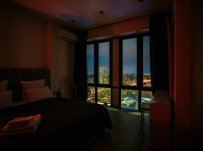 Апартаменты Lalapart Skyfall с панорамным видом с 46 этажа небоскреба Савеловский Сити