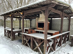 Дом для отдыха с баней и бассейном WoodRay