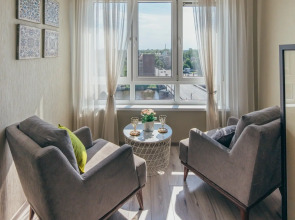 Апартаменты на Рыбной Деревне с Панорамным Видом в Новом доме