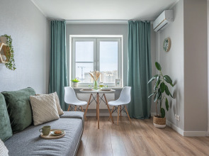 Квартира в это-стиле с потрясающим видом на город и рядом с метро