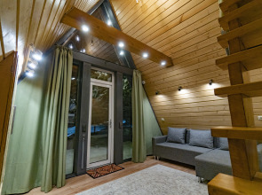 Гостевой дом A-Frame 40 с панорамным остеклением