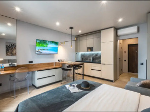 Апартаменты Крымский Рей Студия Africa боковой вид на море