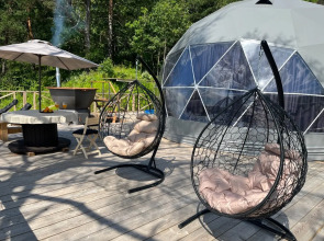 Глэмпинг Глэмпгеокупол "Домик на Оке" Таруса