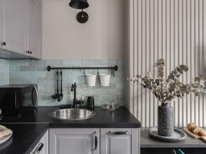 Апартаменты Lalapart Black Emerald с сауной в ЖК Савеловский Сити