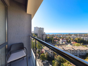 Апартаменты в центре Сочи для 3 гостей ЖК Сокол с видом на море