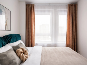 Квартира Уютная евродвушка у метро Озерная, 3 раздельных спальных места