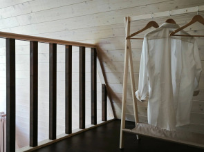 Частный дом Уютный А-фрейм Поле с баней и чаном