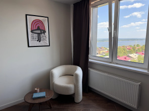 Квартира Новая 1-комнатная квартира с видом на Волгу