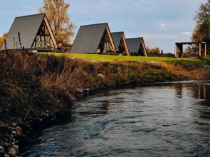 Шале двуэтажный А-фрейм с террасой