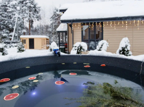 Частный дом Традиция отдыха - дом у озера c баней и купелью