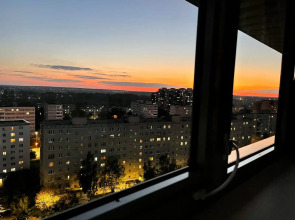 Квартира Евротрёшка Семейная с Видом на Лавру с Четырьмя Раздельными Кроватями