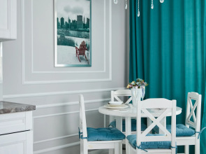 Апартаменты Luma White #2 в центре города с красивым видом на балконе