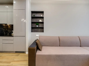 38 этаж, стильные апартаменты с приватным парком