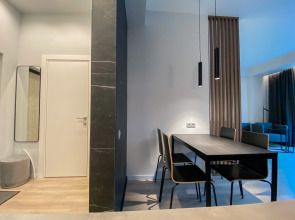 Студия с террасой с панорамным видом на горы