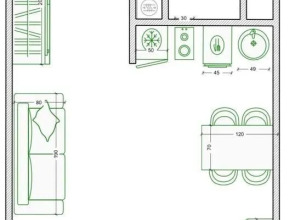 Квартира Студия с парковочным местом