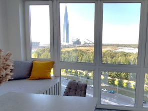 Квартира видовая в Лахте у башни Газпром и Финский залив