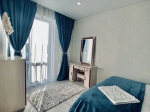 Уютная евродвушка Бирюза возле парка и озера