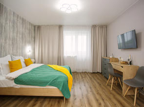 Апартаменты Ук Атмосфера Биpюза и coлнцe в Иcтopическом Центpе Яpославля