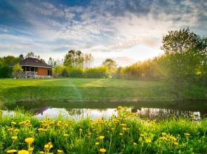 Частный дом "Двухуровневый коттедж с открытой террасой"