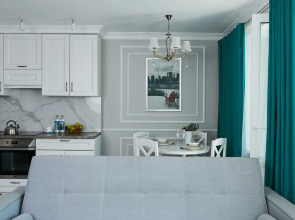 Апартаменты Luma White #2 в центре города с красивым видом на балконе