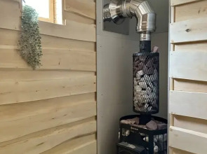 Частный Дом Барнхаус №5 с дровяной баней и горячим Чаном на 6 человек