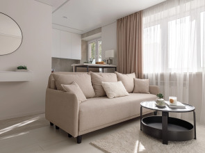 Квартира ЕвроУют Светлая студия возле достопримечательностей