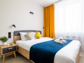 Квартира Яркая студия рядом с набережной и кондиционером