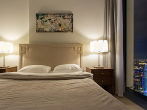 Апартаменты Sky City Moscow 62 этаж! Вид на Башни, Лужники, Парк победы и город! Очень уютный!