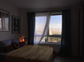 Квартира Уютная Студия с Панорамным Видом На Москву