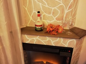 Квартира студия с камином.