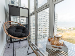 Апартаменты с потрясающим видом на море и двор в Южном районе Новороссийска от LetoApart