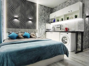 Квартира Guru c лаундж зоной на балконе