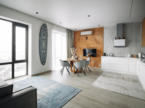 Апартаменты Lalapart Skyfall с панорамным видом с 46 этажа небоскреба Савеловский Сити