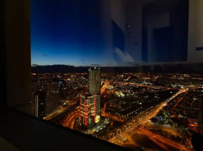 Апартаменты Sky City Moscow 59 этаж! Редкий вид на город! Интерьер нежный как лакомка!
