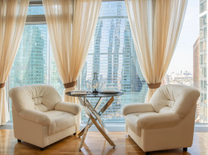 Квартира с потрясающим видом на Москва-Сити