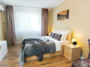 Апартаменты Uzorapart Просторная Евродвушка у Пляжа Алексино с Видом на Закат