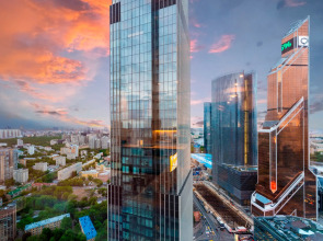 Апартаменты Sky City Moscow LUX Студия с большим окном с видом на все башни и город!
