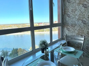 Апартаменты Sutki VIP c панорамным видом на реку на Урицкого 62