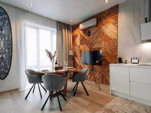 Апартаменты Lalapart Skyfall с панорамным видом с 46 этажа небоскреба Савеловский Сити