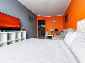 Апартаменты с Лучшим Видом на Краснодар. 24 этаж ЖК Большой Lounge балкон и Smart TV