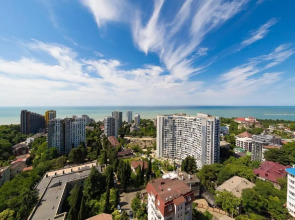 Апартаменты у Дендрария в ЖК Метрополь на самом высоком этаже, где есть бассейн