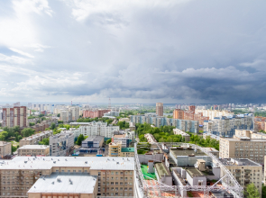 Апартаменты с видом на город с высоты птичьего полёта