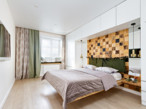 Апартаменты с видом на город с высоты птичьего полёта