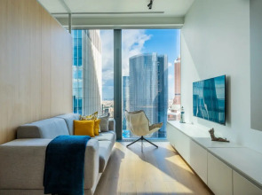 Уютная студия с видом на башни