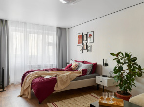 Апартаменты уютные на бульваре Белые цветы вблизи Чаши аквапарка станции метро