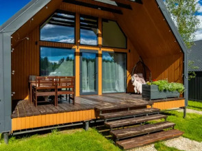 Частный Дом Барнхаус №5 с дровяной баней и горячим Чаном на 6 человек