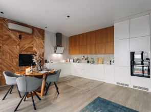 Апартаменты Lalapart Skyfall с панорамным видом с 46 этажа небоскреба Савеловский Сити