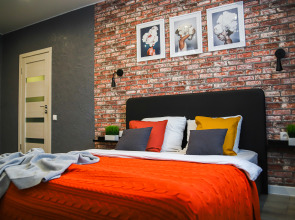 Апартаменты «Home Vita» стильные, просторные, красивый вид из окна