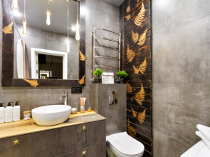 Апартаменты с видом на город с высоты птичьего полёта